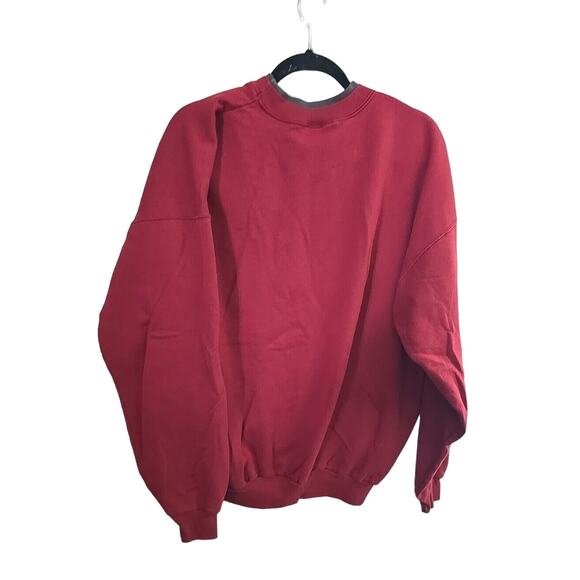 VTG M&C Sportswear Red Ugly Christmas Snowman Pullover Sweatshirt Womans Size 1X - Picture 2 of 4